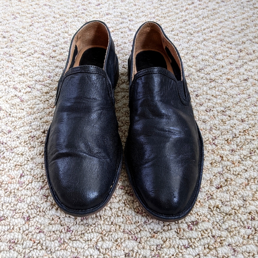 🖤 Trask Ali Deconstructed Loafer Black Sheepskin